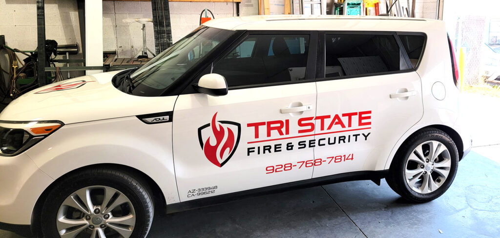 Tri State Fire & Security vehicle wrap