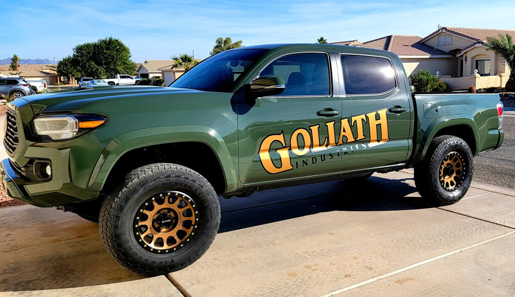 Goliath Industries truck wrap